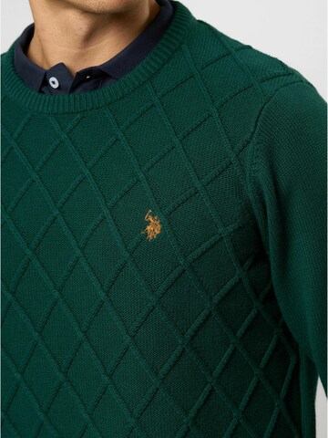 U.S. POLO ASSN. Trui 'Remy' in Groen