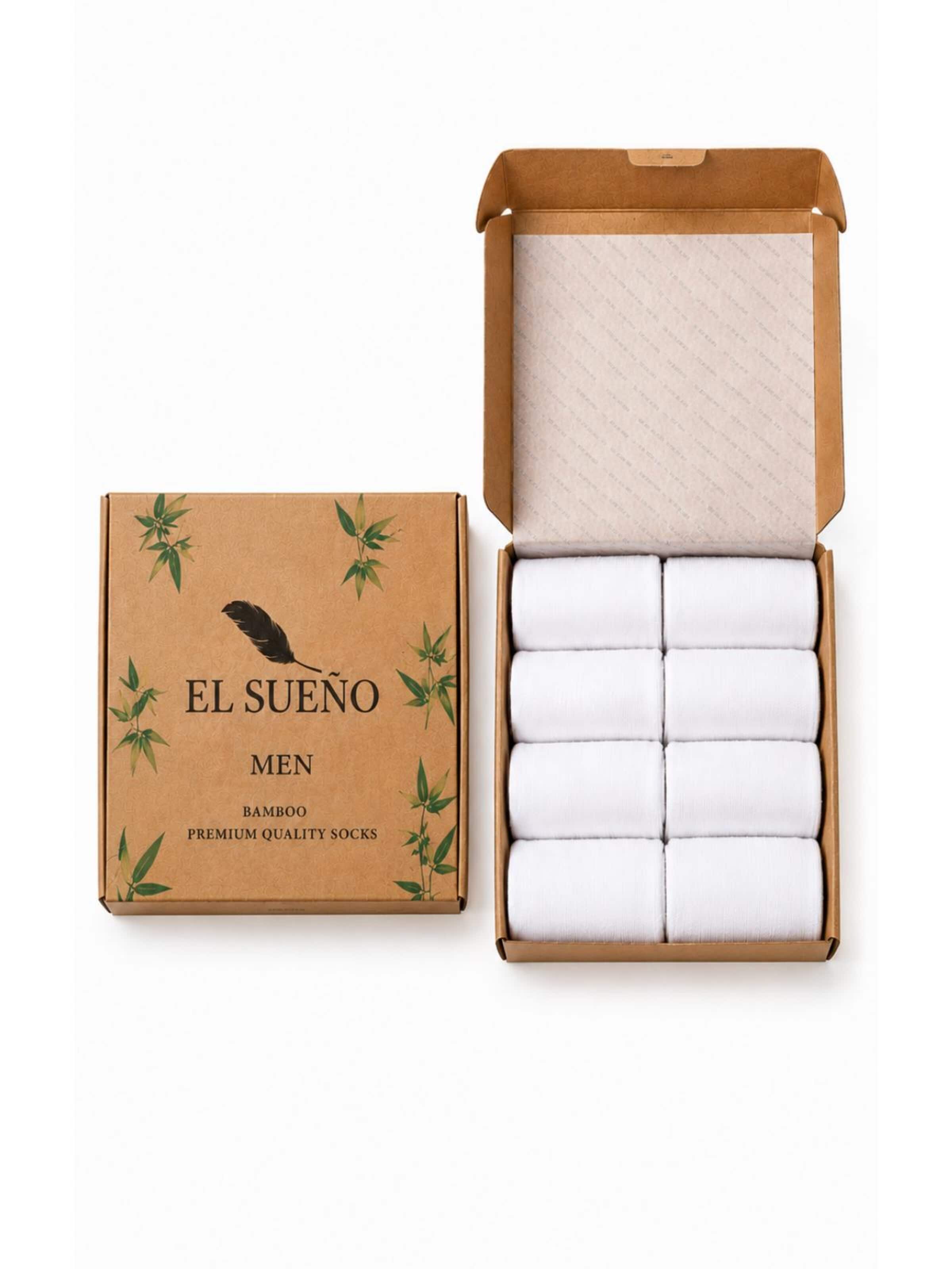 El Sueno - Calcetines 'Sneaker' en blanco