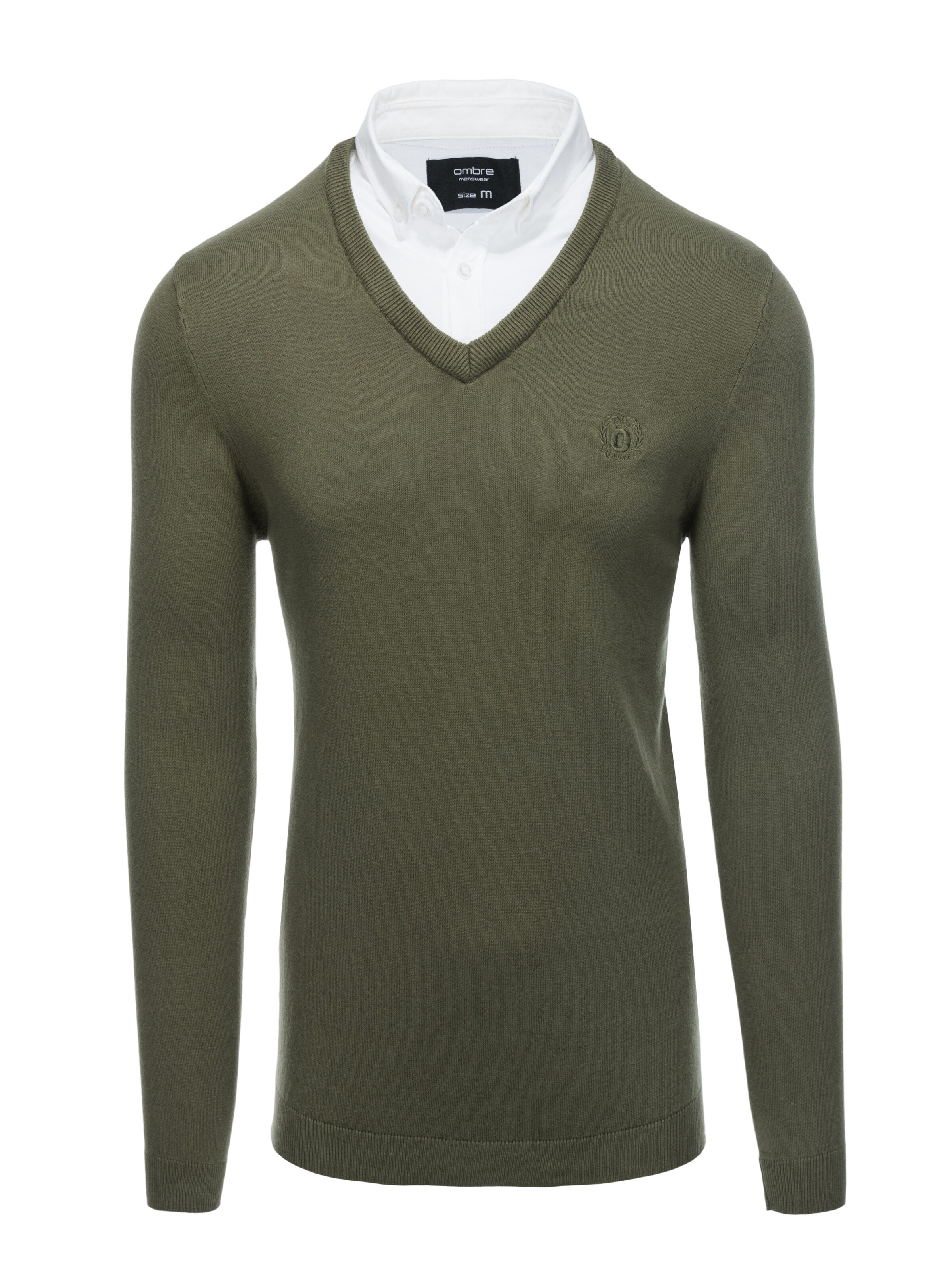 Ombre Pullover in Grün: Vorderseite