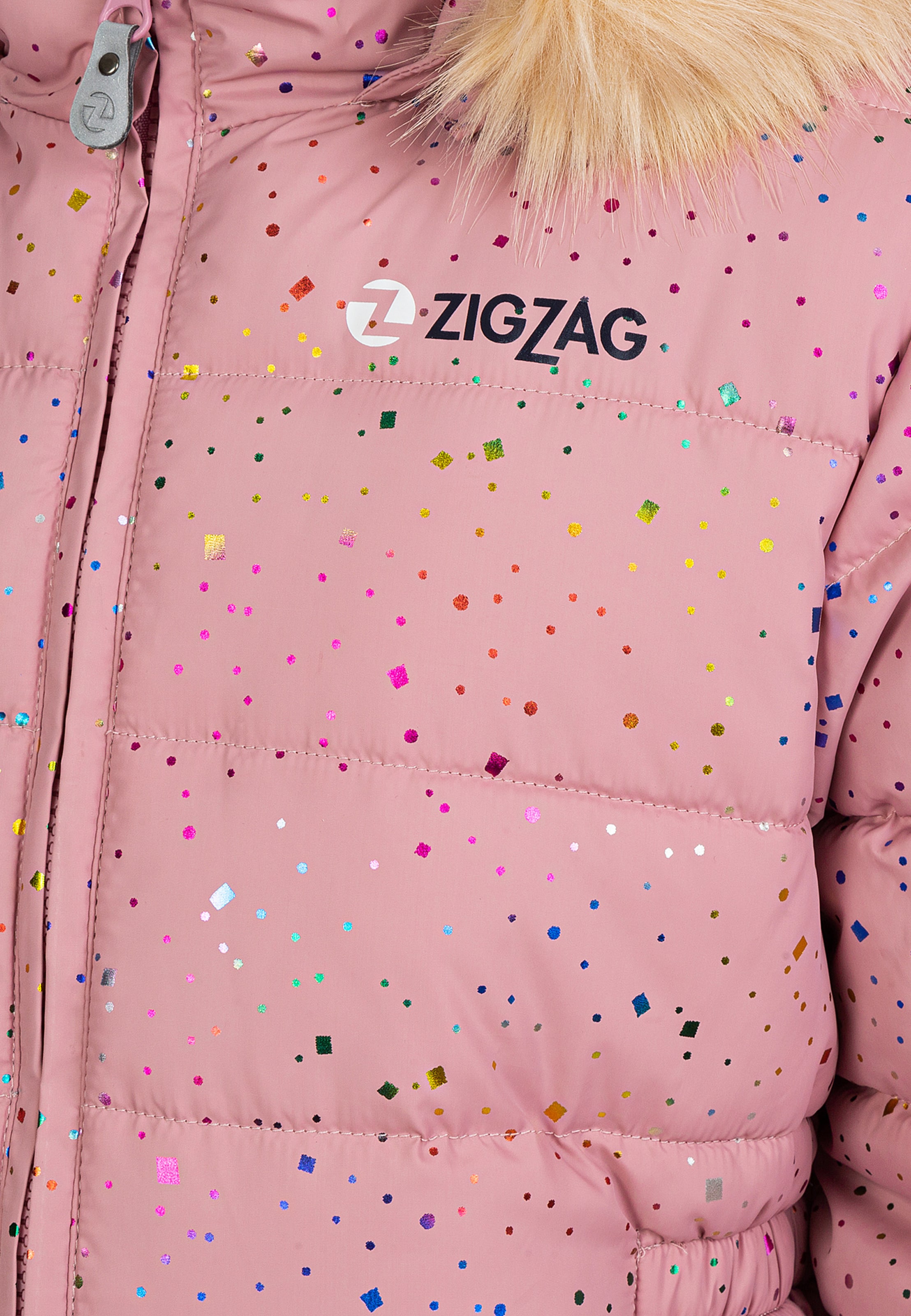 ZigZag Winter Jacket 'Astrid' in Pink