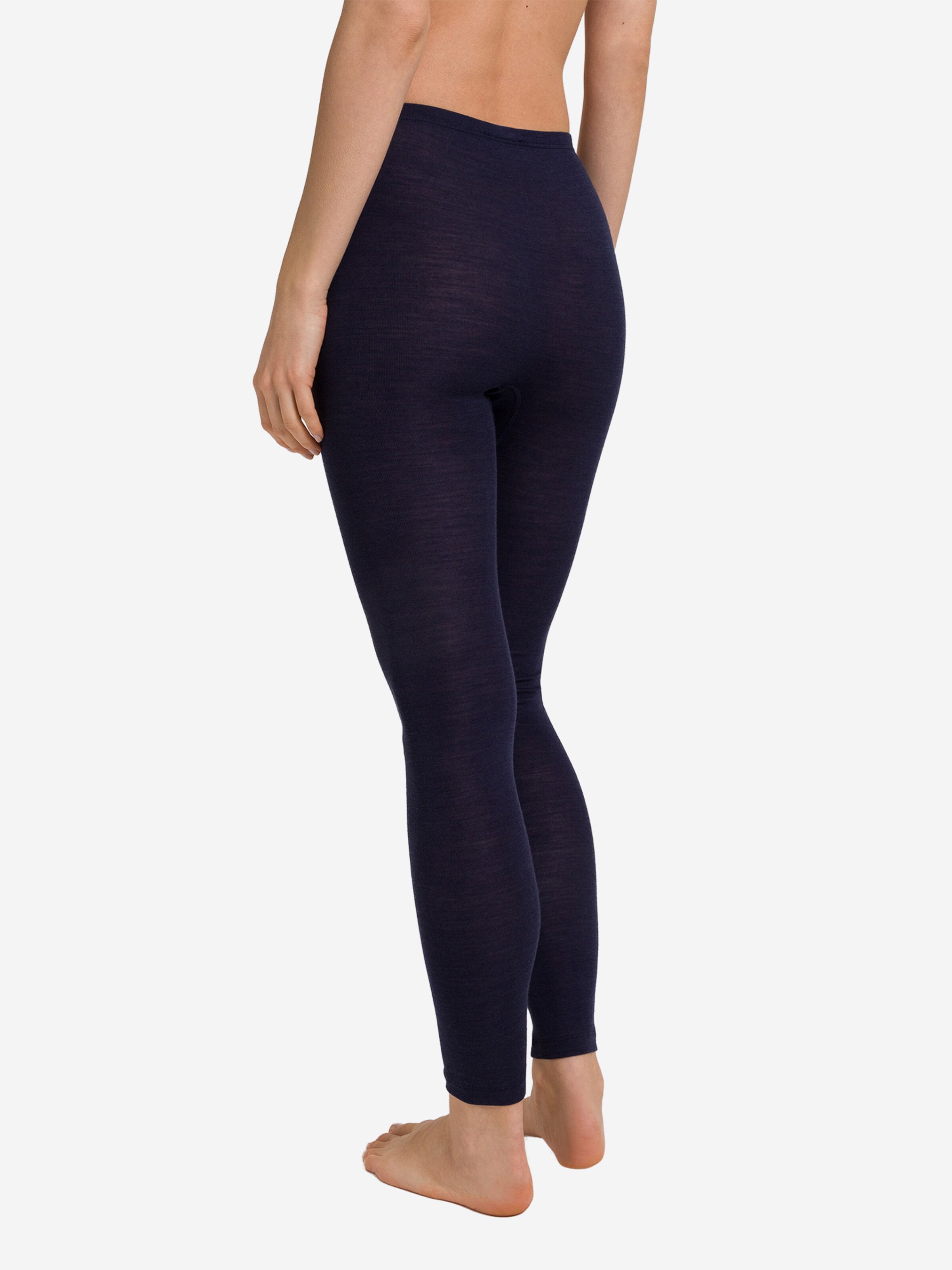 Skinny Leggings ' Woolen Silk ' Hanro en bleu