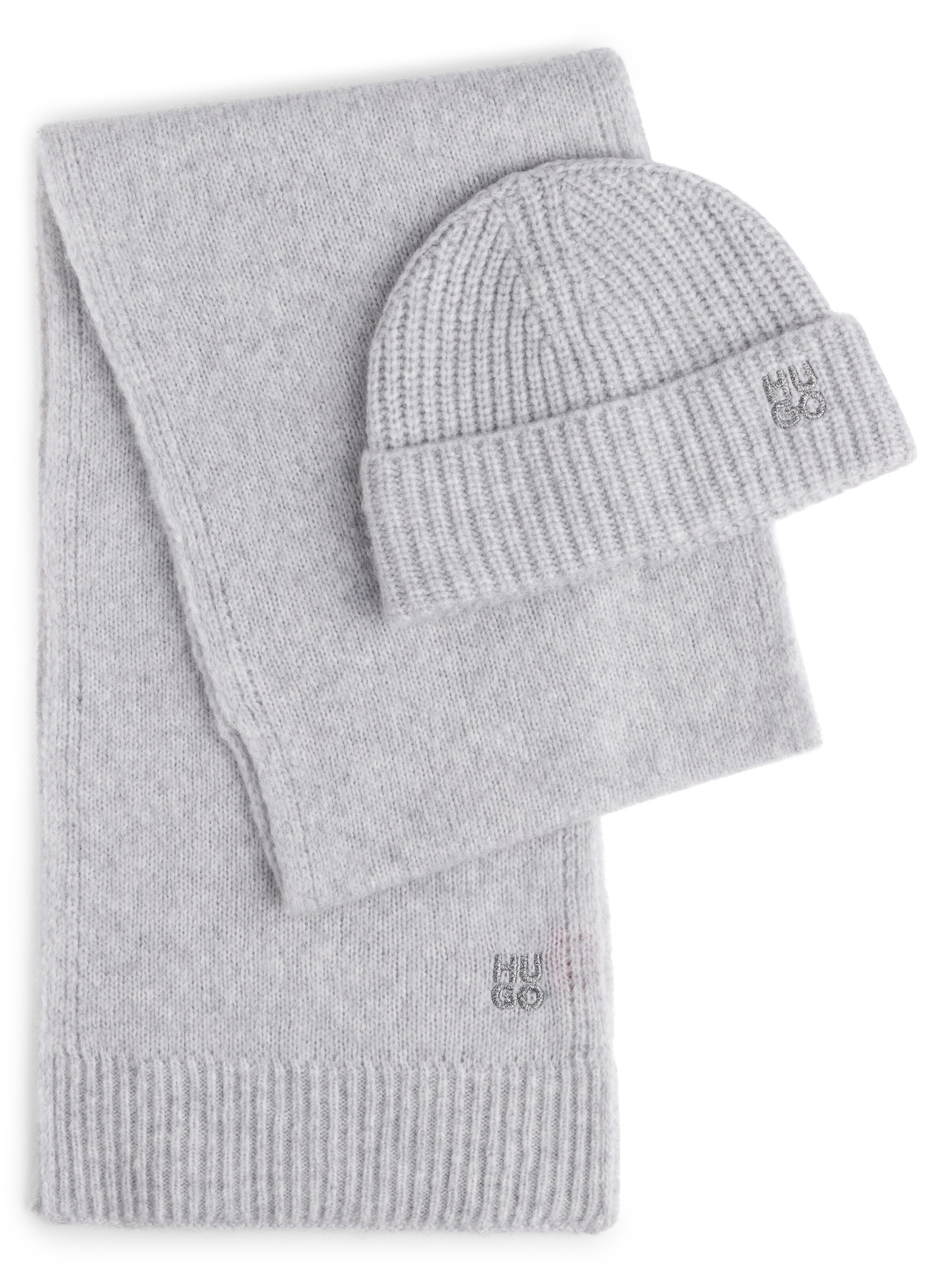 HUGO Scarf 'Sarmi' in Grey: front