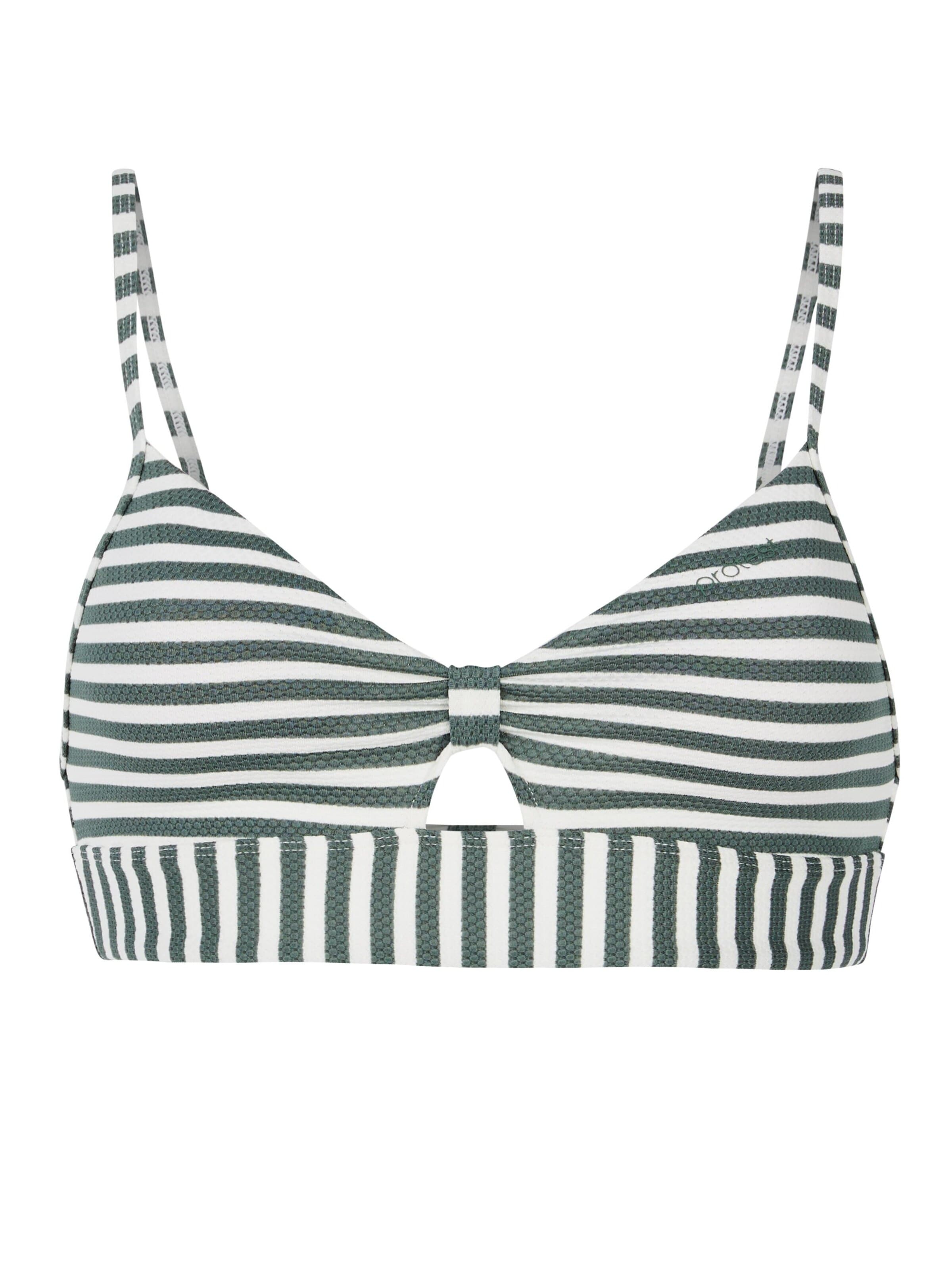 PROTEST Bustier Bikinitop 'MIXSync 25' in Groen: voorkant