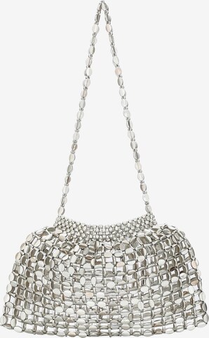 myMo at night Shoulder bag in Silver: front