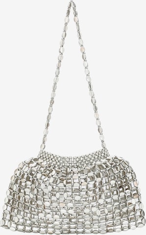 myMo at night Shoulder Bag in Silver: front