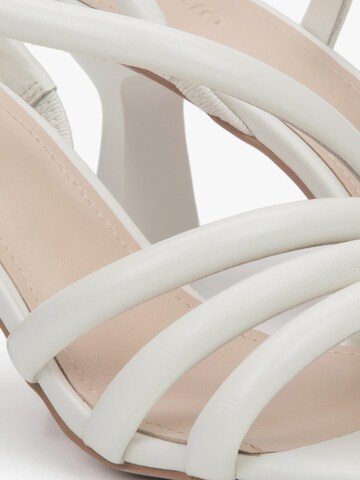 Estro Strap Sandals '0556' in White