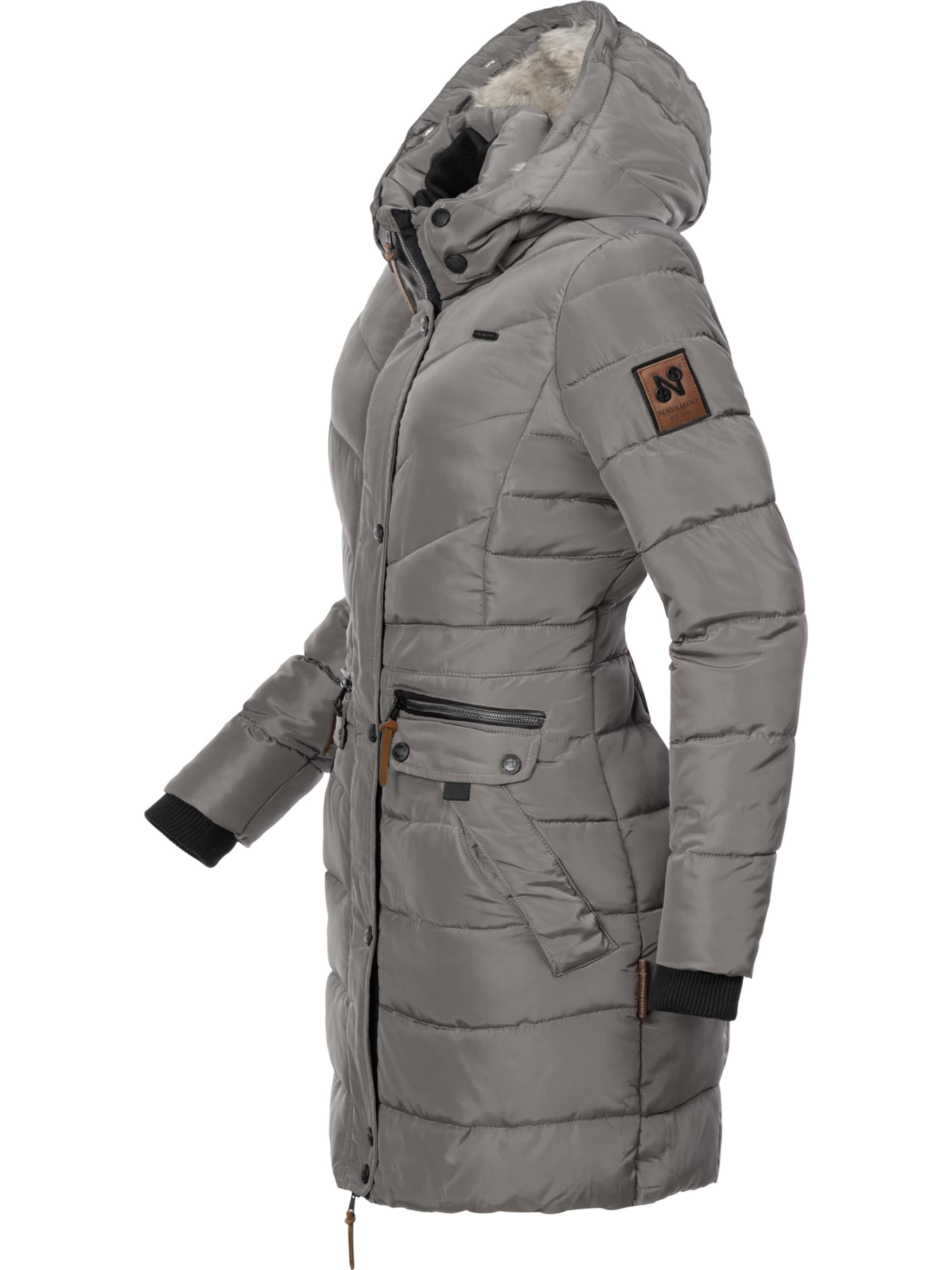 pelēks NAVAHOO Ziemas mētelis 'Paula'