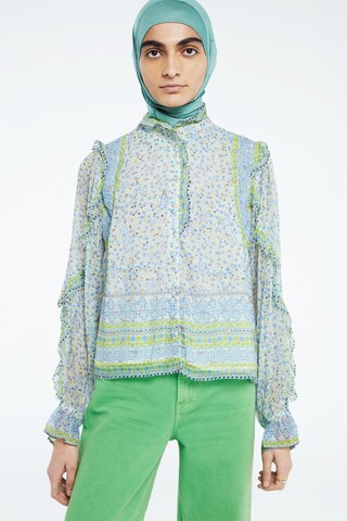 Fabienne Chapot Blouse 'Etje' in Blue: front