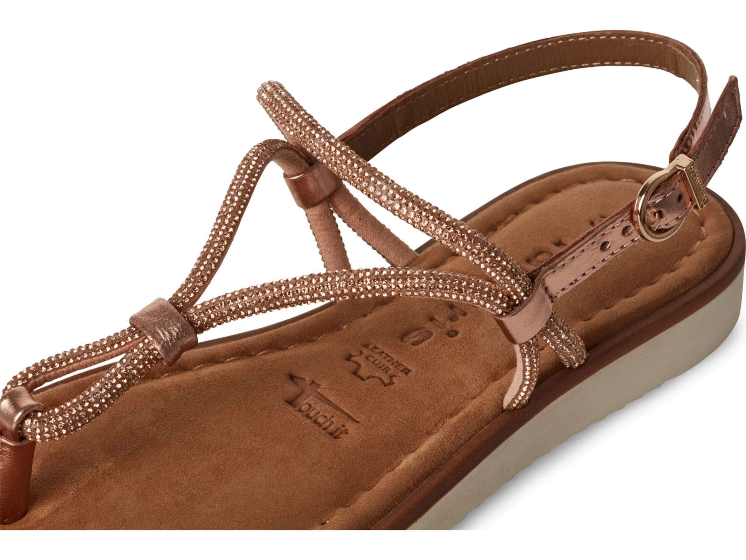 Tamaris T-bar sandals in Pink