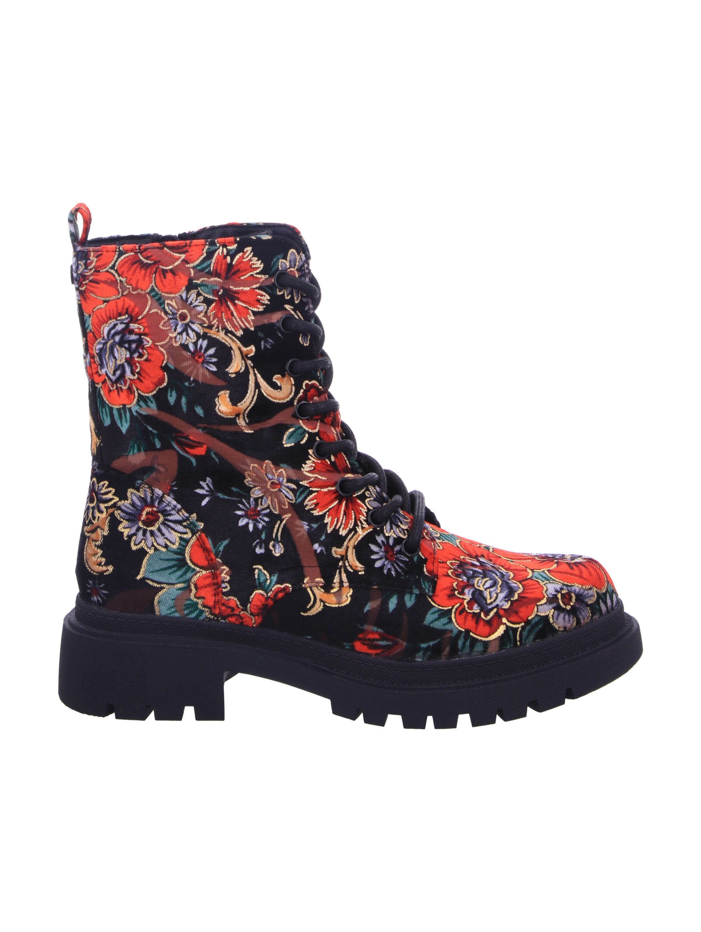 LA STRADA Lace-Up Ankle Boots in Black