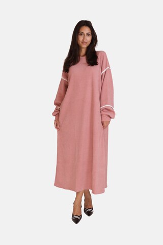 Robe Elara en rose : devant