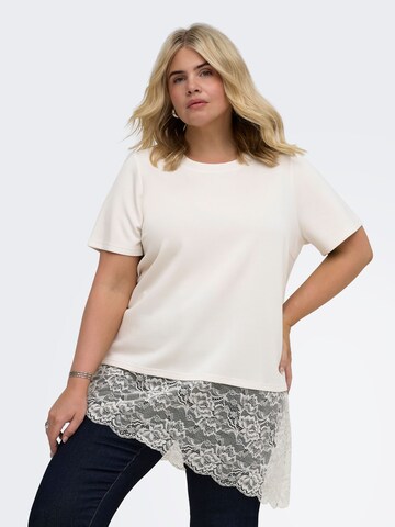 ONLY Carmakoma - Camiseta 'CARLise' en blanco: frente