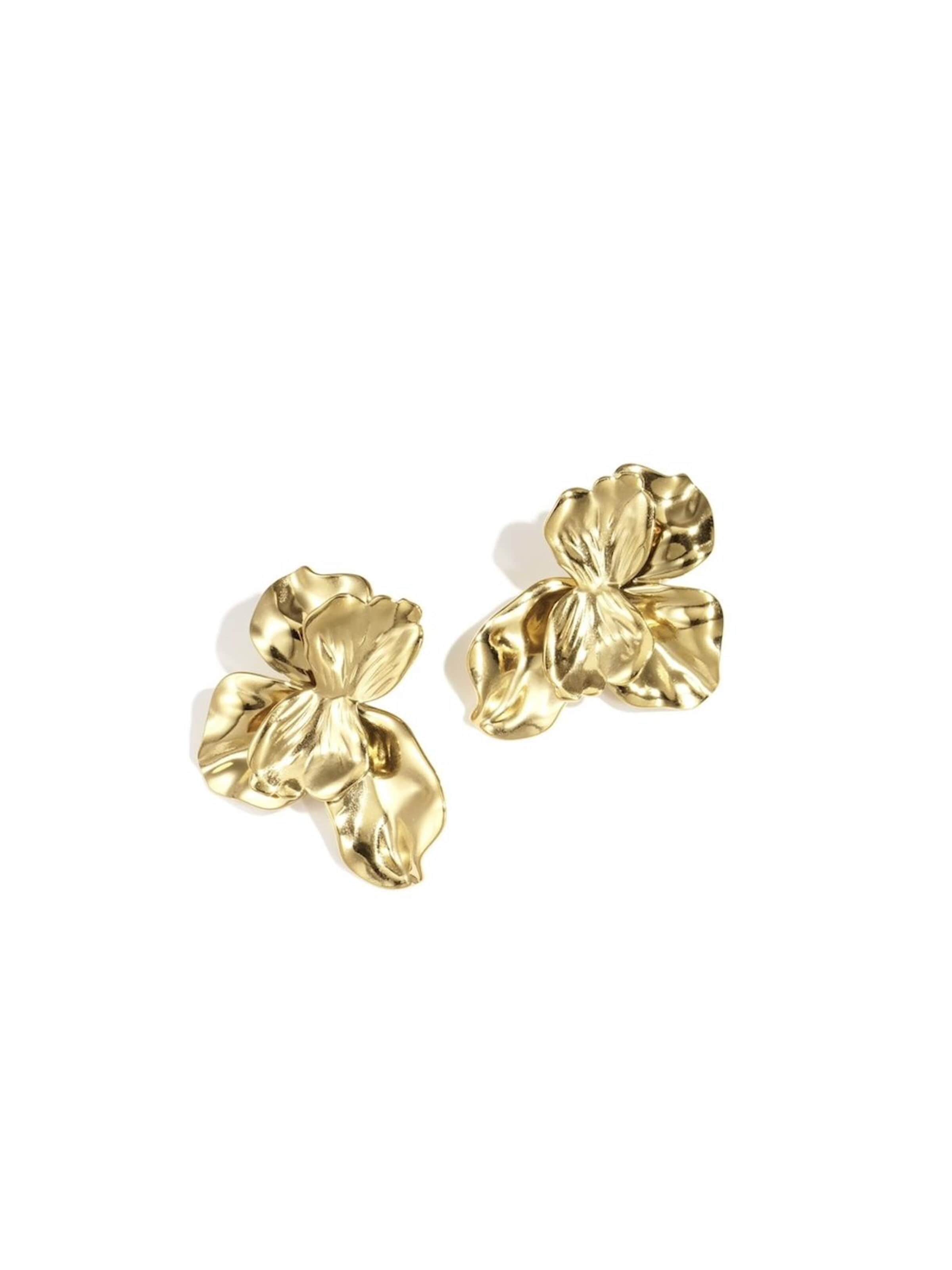 Cala Rose Earrings 'ARISTA' in Gold: front