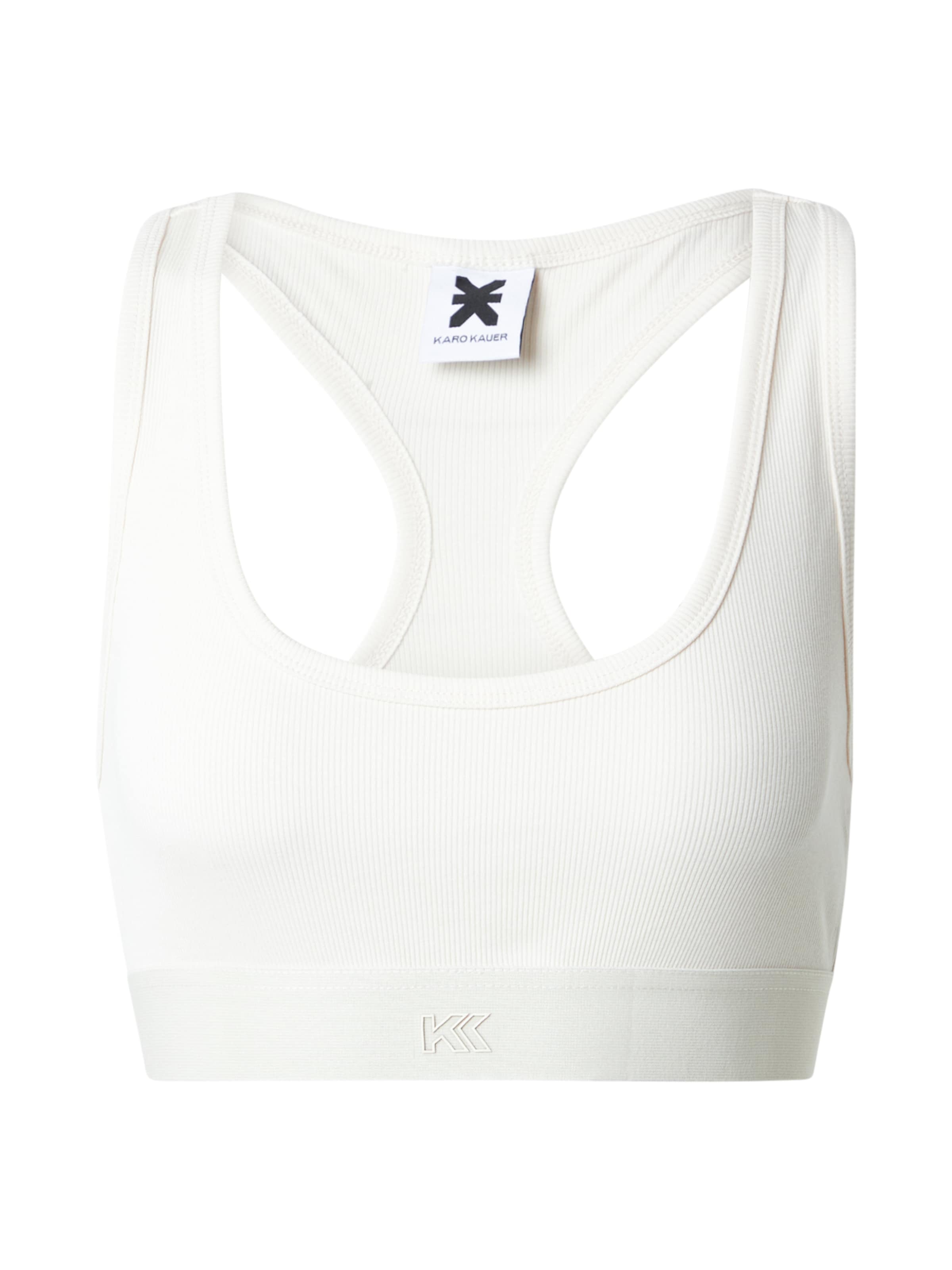 Karo Kauer Bustier Biustonosz w kolorze biały: przód