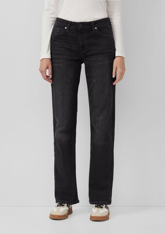 s.Oliver Regular Jeans in Zwart: voorkant