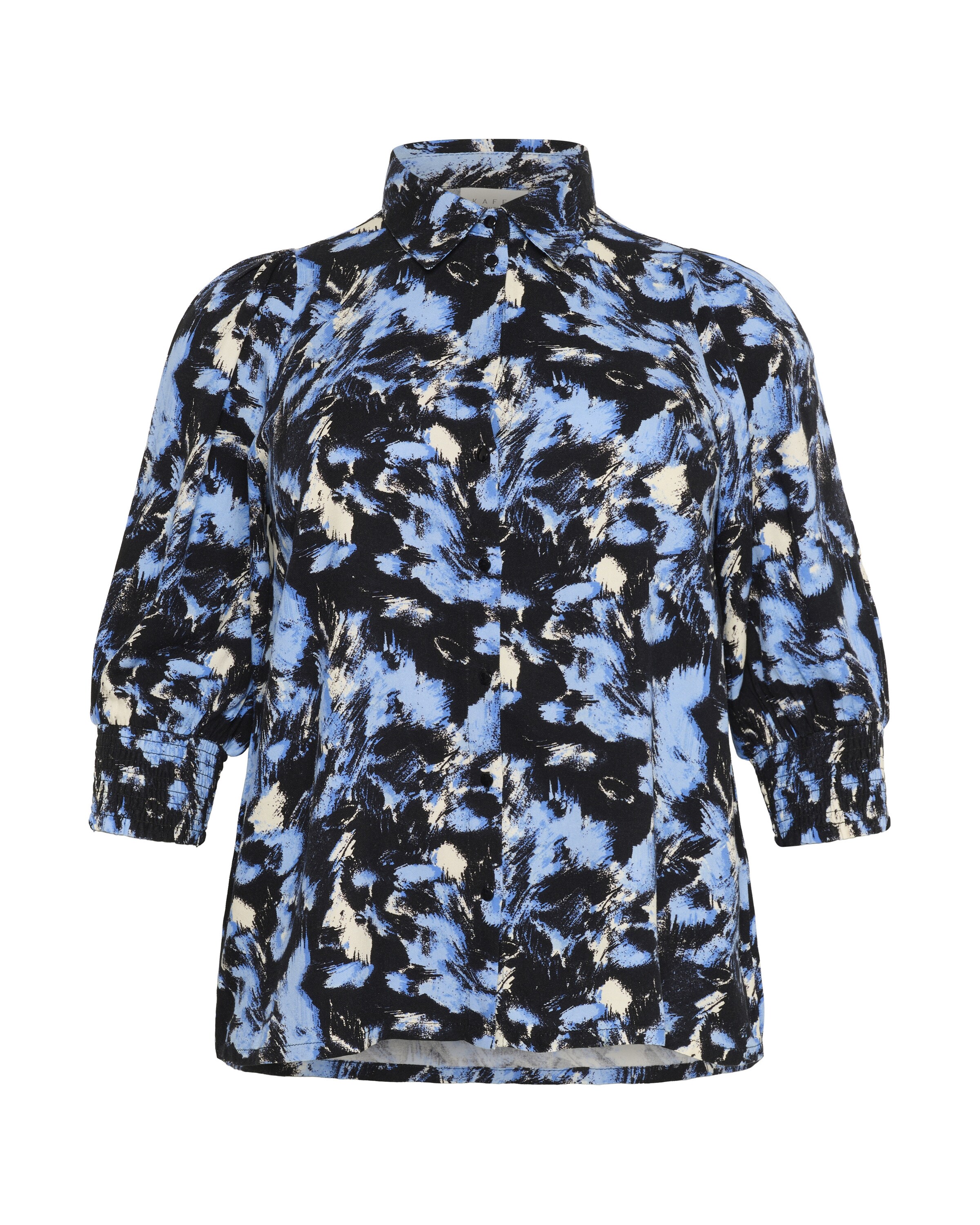 KAFFE CURVE Bluse 'KA Lurana' in Schwarz: Vorderseite