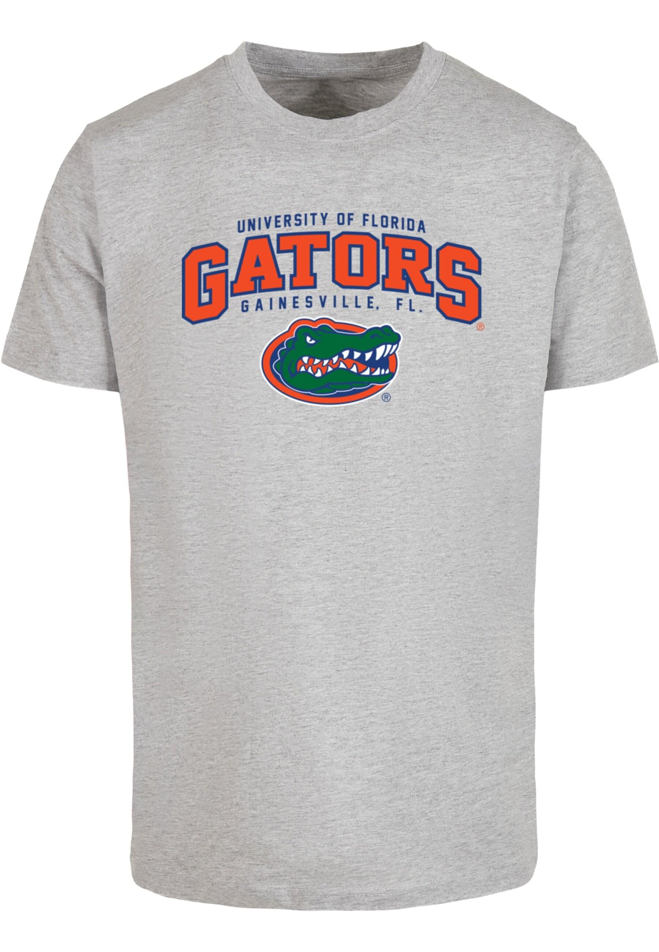 Merchcode Shirt 'University Of Florida - Gators One' in Grijs: voorkant