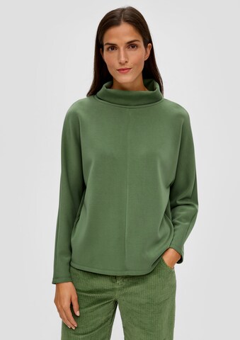 s.Oliver Sweatshirt in Grün: predná strana