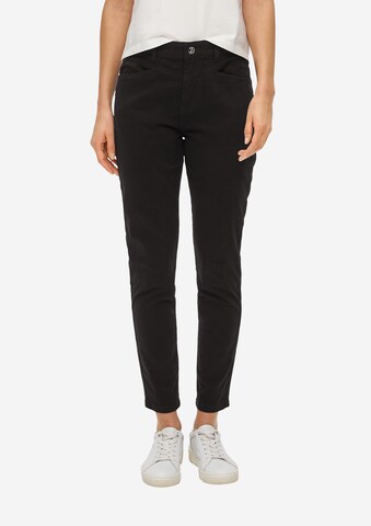 Coupe slim Pantalon s.Oliver en noir : devant