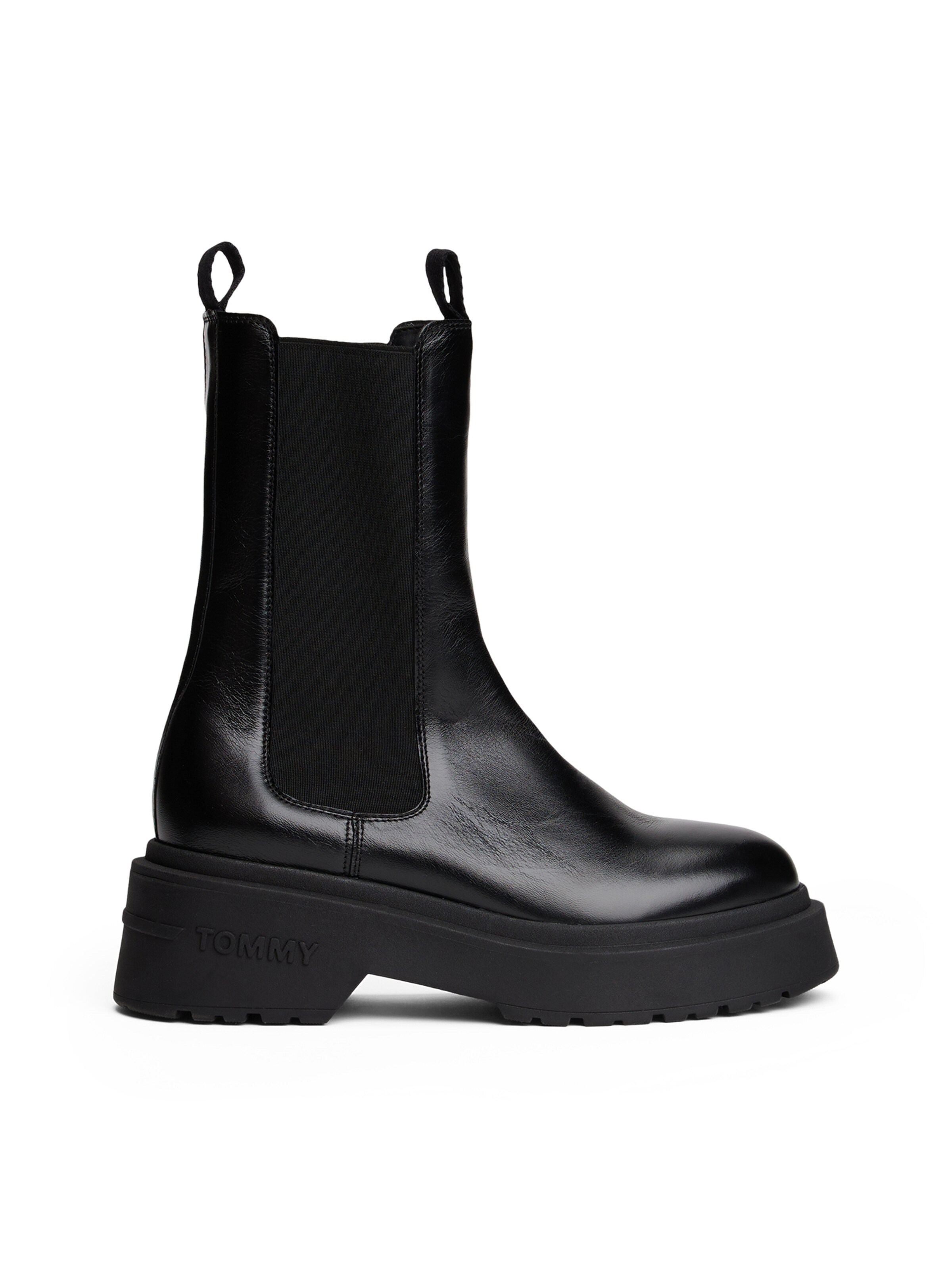 Tommy Jeans Chelsea boots in Zwart
