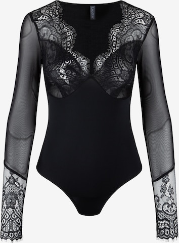 LingaDore Body in Schwarz: Vorderseite