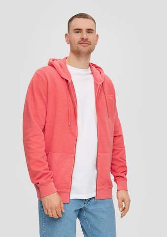 s.Oliver Red Label Big & Tall Sweatjacke in Rot: Vorderseite