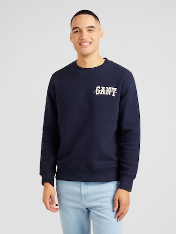 GANT Sweatshirt 'ARCH' in Blauw: voorkant