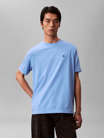T-Shirt Calvin Klein Jeans en bleu : devant