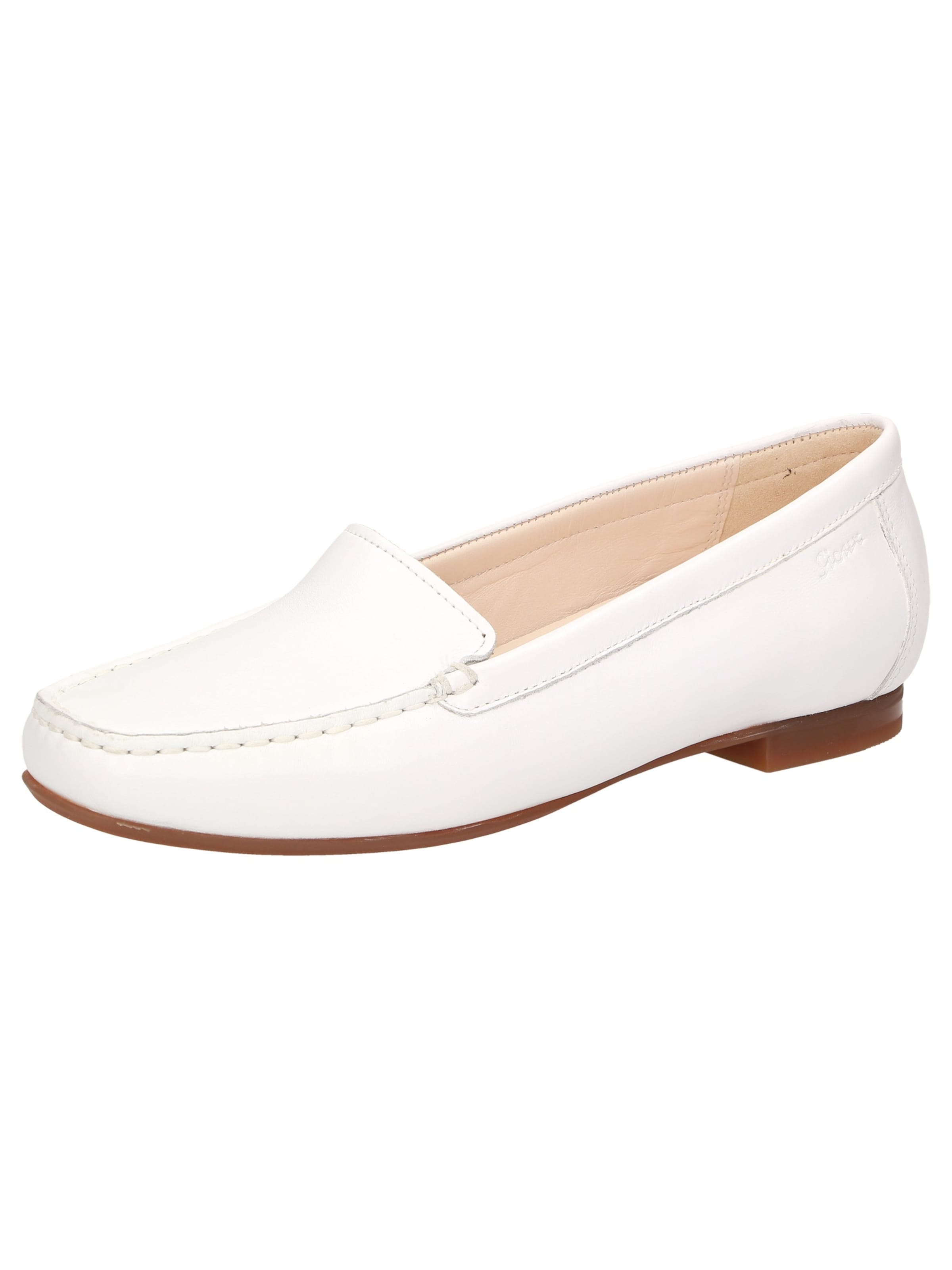 Mocassin 'Zalla' SIOUX en blanc : devant
