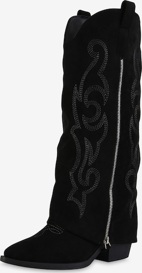 Van Hill Cowboystiefel 'Beatrix' in schwarz / silber, Produktansicht