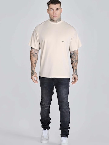 Maglietta 'Graphic' di SikSilk in beige