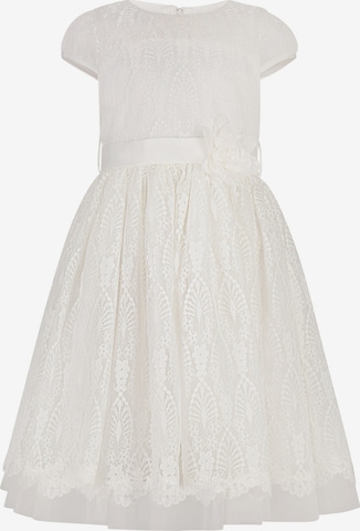 happy girls Dress in White: front