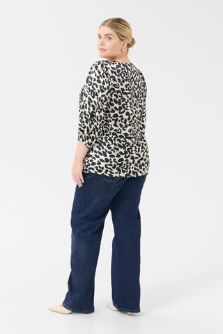 KAFFE CURVE Blouse in Zwart