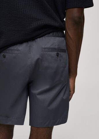 MANGO MAN Regular Broek 'Rey' in Blauw