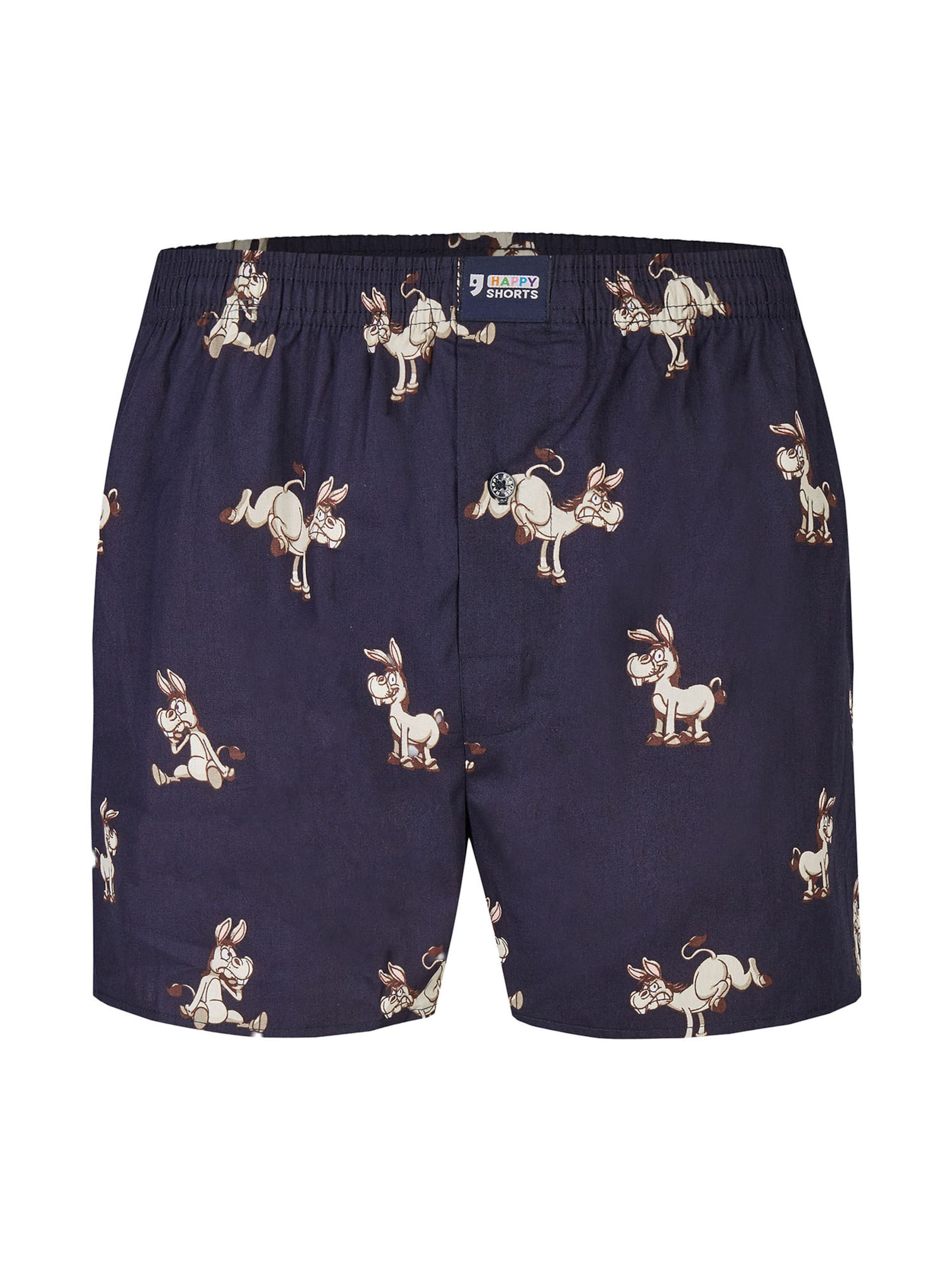 Boxers ' Motive ' Happy Shorts en bleu
