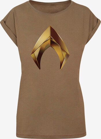 ABSOLUTE CULT Shirt 'Aquaman - Emblem' in Green: front