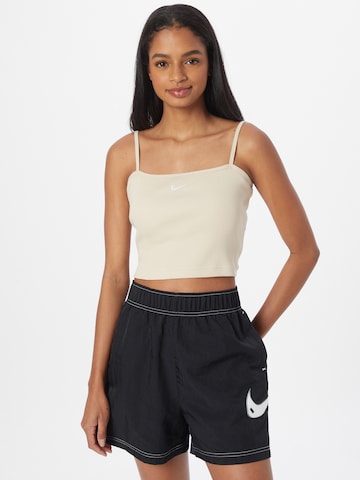 Nike Sportswear Top – béžová: přední strana