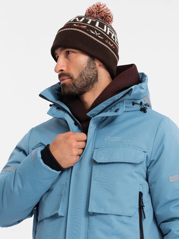 Ombre Winter jacket 'OM-Jalj-0169' in Blue