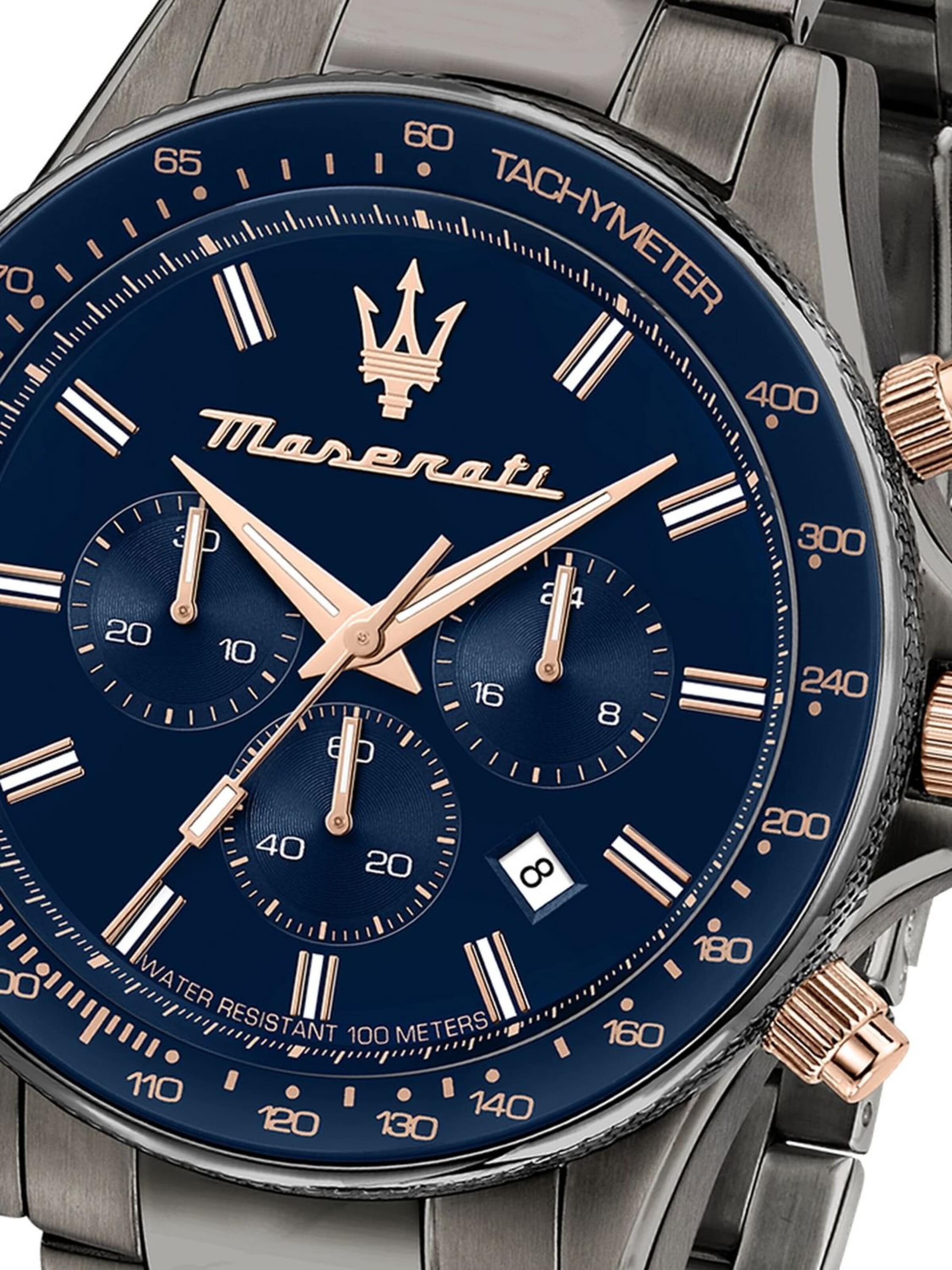 Montre à affichage analogique Maserati en gris