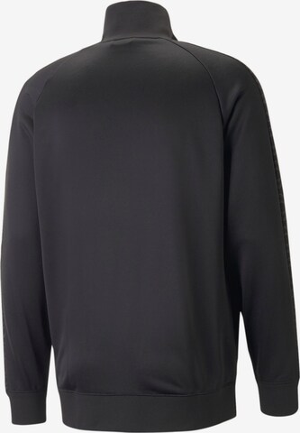 PUMA - Sudadera con cremallera 'T7 Trend' en negro