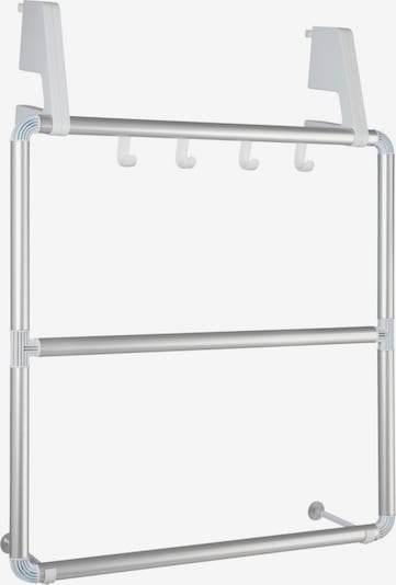 Wenko Handtuchhalter 'Compact' in silber / weiß, Produktansicht