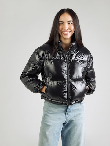 Calvin Klein Jeans Зимно яке в черно: отпред