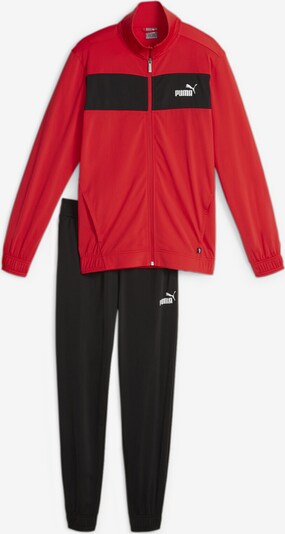 PUMA Trainingspak 'Poly' in de kleur Rood / Zwart / Wit, Productweergave