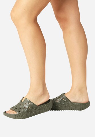ILSE JACOBSEN Mules 'Birch01' in Green: front