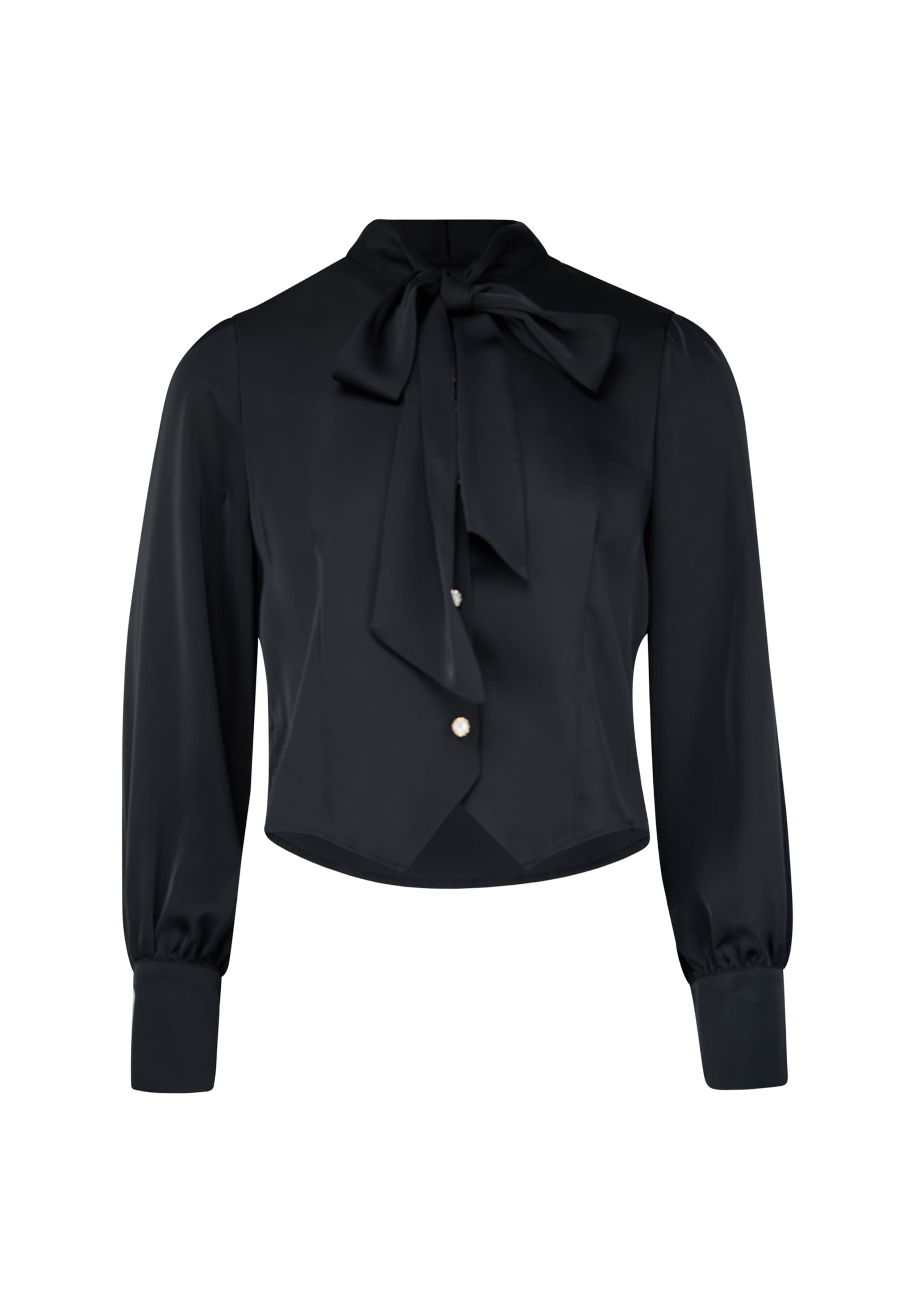 usha BLACK LABEL - Blusa en negro: frente