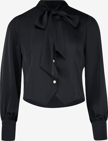 usha BLACK LABEL - Blusa en negro: frente