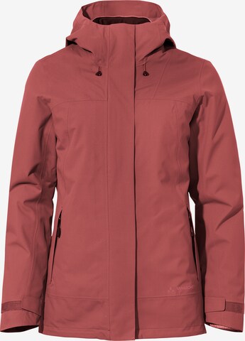 VAUDE Outdoorjas ' W Neyland 3in1 J ' in Rood: voorkant