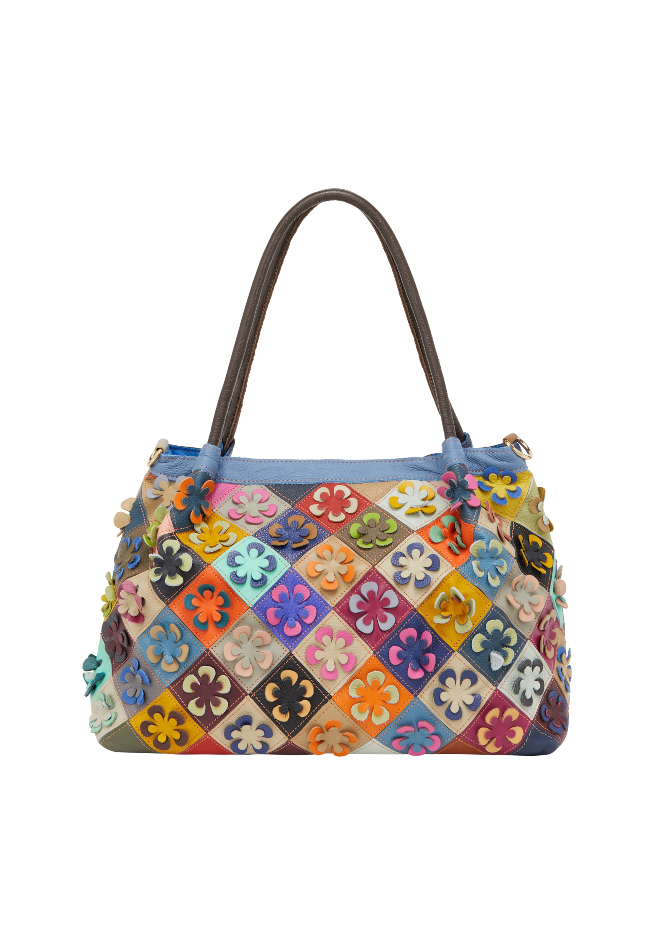 ebeeza Torba na ramię w kolorze niebieski / szary / pomarańczowy / czerwonym, Podgląd produktu