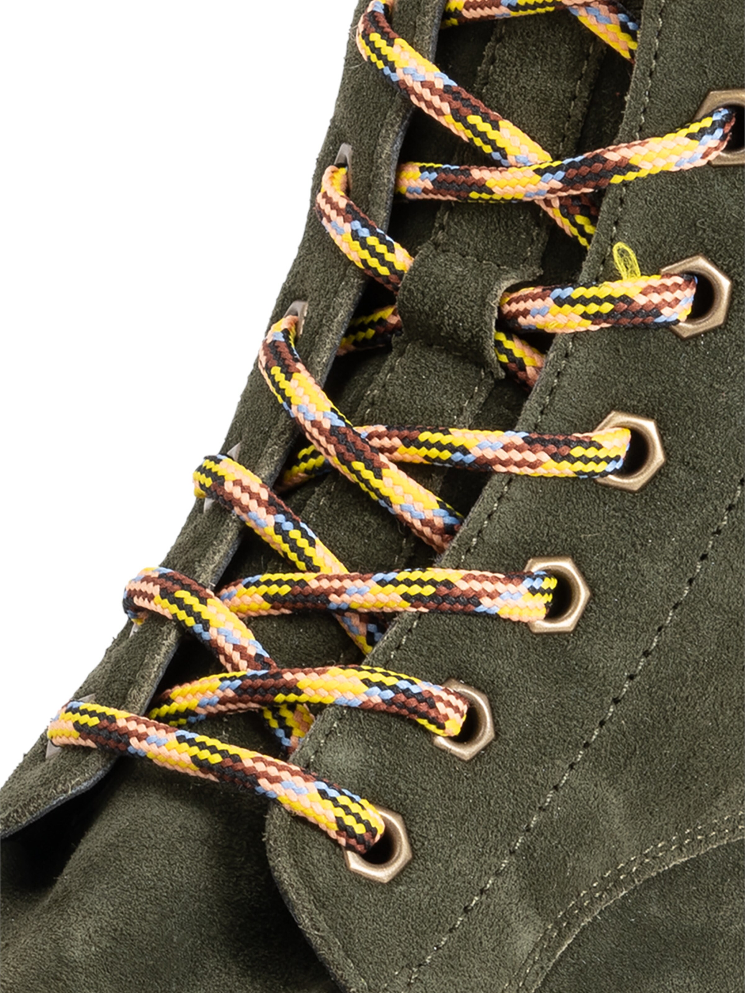 VITAFORM Schnürstiefelette in Grün