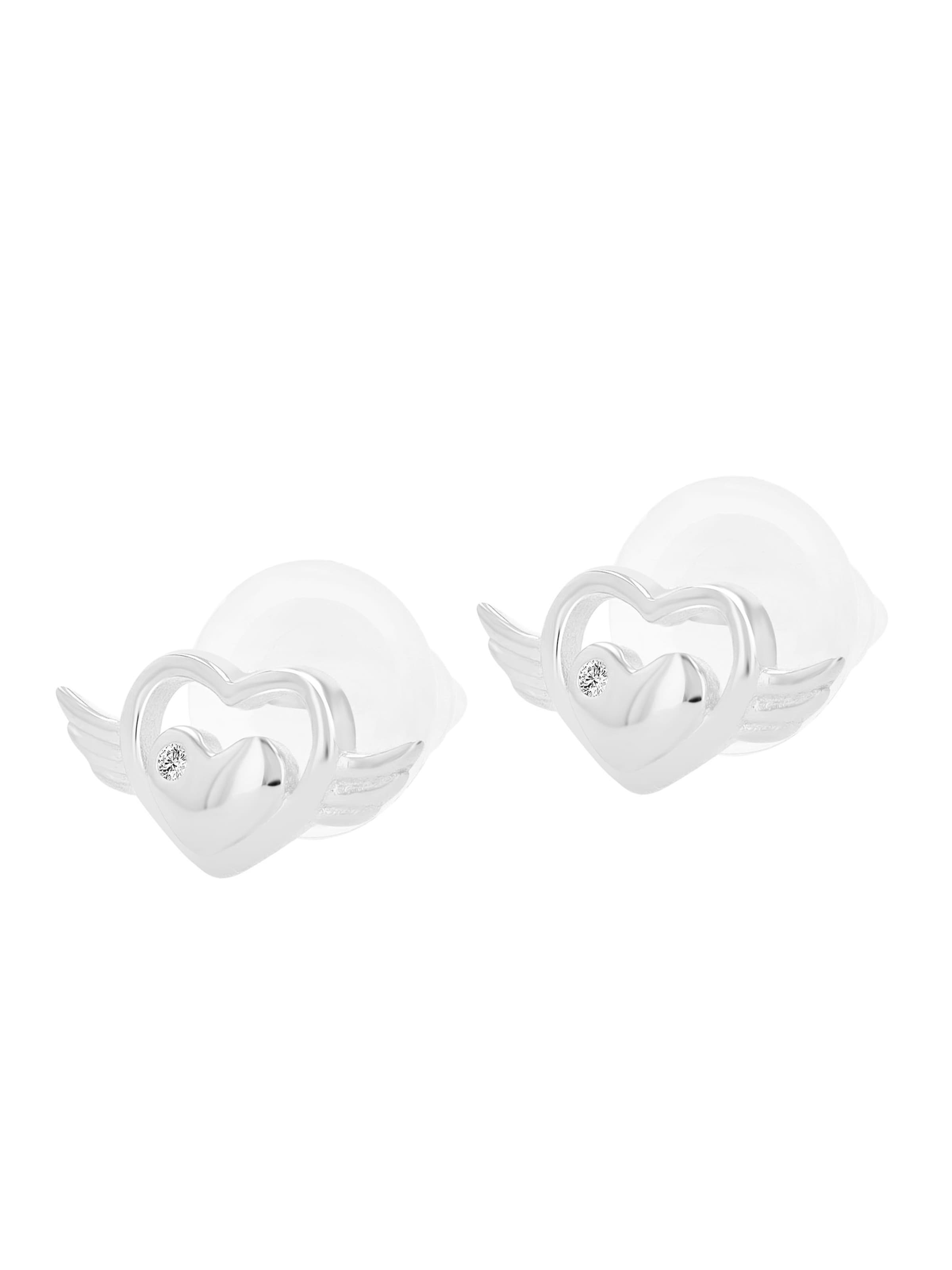 Akzent Earrings 'Yuki, 925 Sterlingsilber, langlebig' in Silver